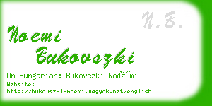 noemi bukovszki business card